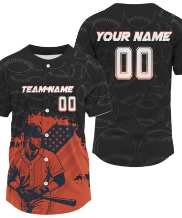 Customizable Baseball Jersey - Personalized Name & Team Design - Perfect Gift For Fans & Players