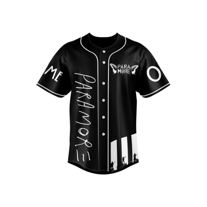 Custom Name & Number Black Baseball Jersey – Unique Skull & Butterfly Design - Image 2