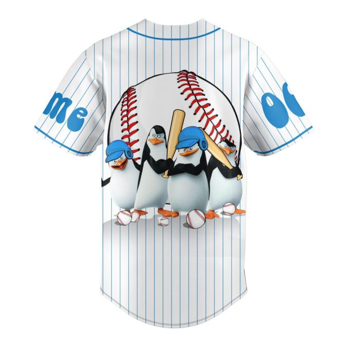 Customizable Penguins Baseball Jersey - Add Your Name & Number - Fun Sportswear For Fans - Image 3