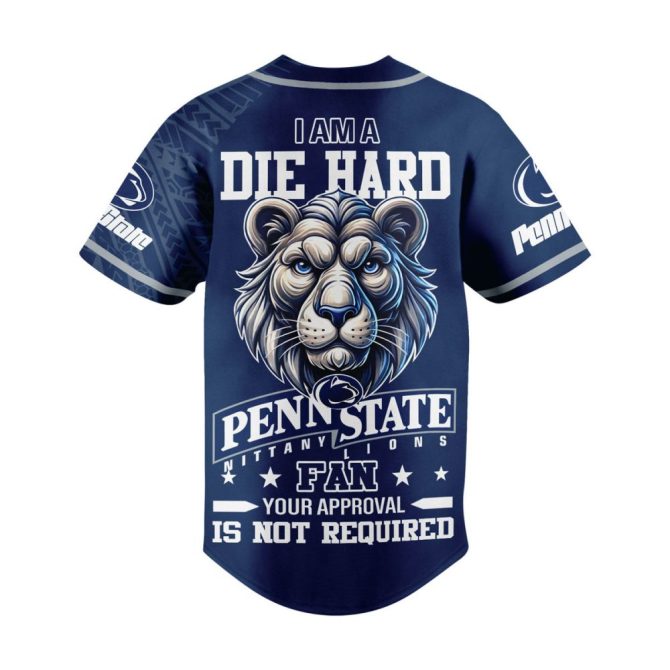 Custom Penn State Nittany Lions Jersey - Personalized Name & Number Sportswear Gift - Image 3