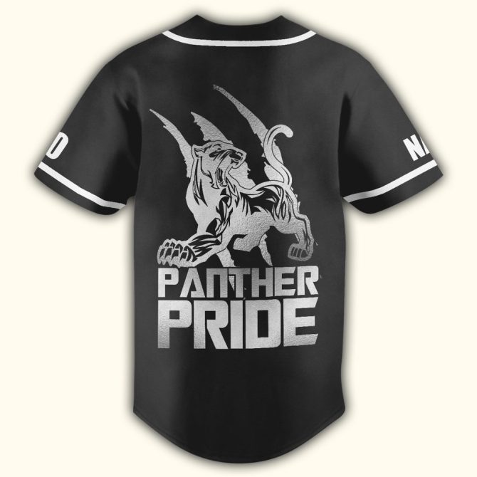 Custom Panther Pride Jersey - Personalize With Your Name & Number , Perfect For Teams & Fans - Image 3