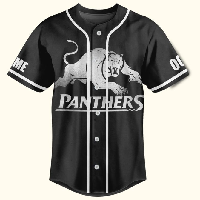 Custom Panther Pride Jersey - Personalize With Your Name & Number , Perfect For Teams & Fans - Image 2