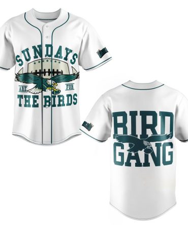 Bird Gang Baseball Jersey - Sundays Are For The Birds Graphic Tee - Perfect Gift!
