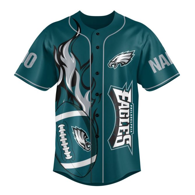 Custom Eagles Football Jersey - Personalized Name & Number, Bold Statement Design - Image 2
