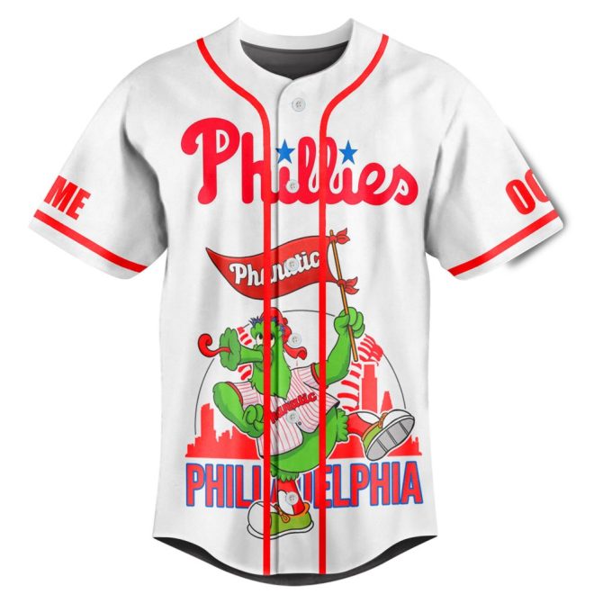 Custom Phillies Jersey - Personalize Name & Number - Celebrate With Phanatic Design - Image 2