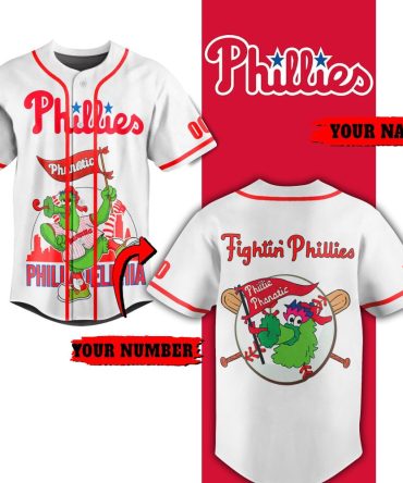 Custom Phillies Jersey - Personalize Name & Number - Celebrate With Phanatic Design