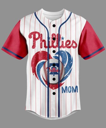 Stylish Phillies Baseball Mom Jersey - Perfect Gift For Game Days!