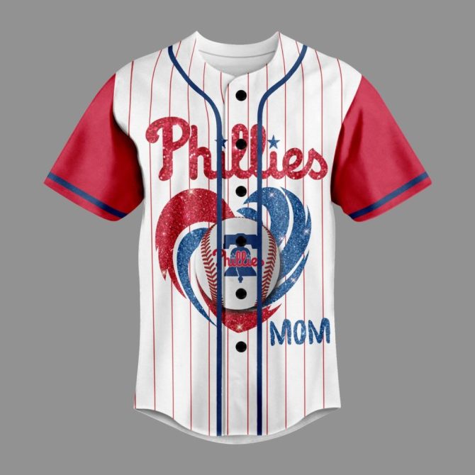 Stylish Phillies Baseball Mom Jersey - Perfect Gift For Game Days!