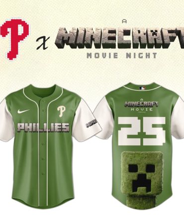 Limited Edition Phillies X Minecraft Jersey – Perfect For Fans & Gamers!
