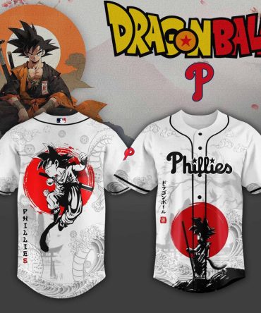 Dragon Ball Z Phillies Jersey - Limited Edition Anime Baseball Shirt