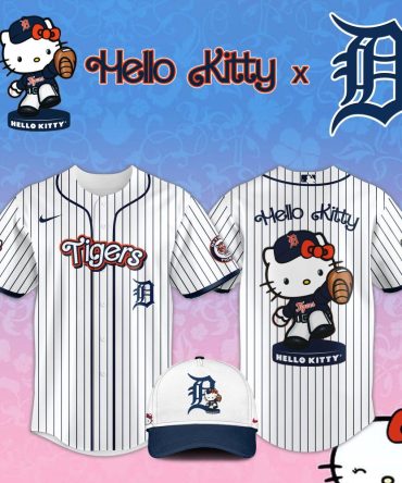 Hello Kitty X Tigers Baseball Jersey & Cap Set – Limited Edition Fan Gear