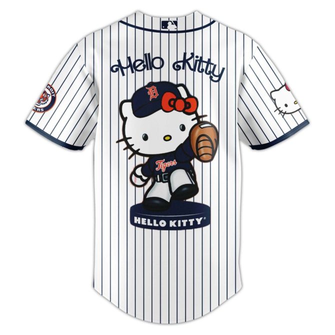 Hello Kitty X Tigers Baseball Jersey & Cap Set – Limited Edition Fan Gear - Image 2