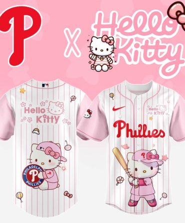 Hello Kitty X Phillies Jersey – Cute Baseball Fan Apparel For Kids & Adults