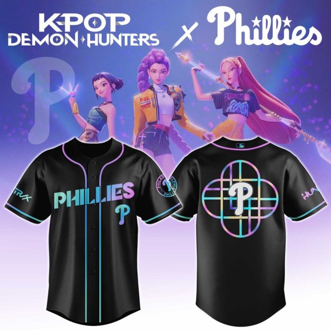 Exclusive K-Pop X Phillies Jersey - Limited Edition Fan Gear For Demon Hunters!