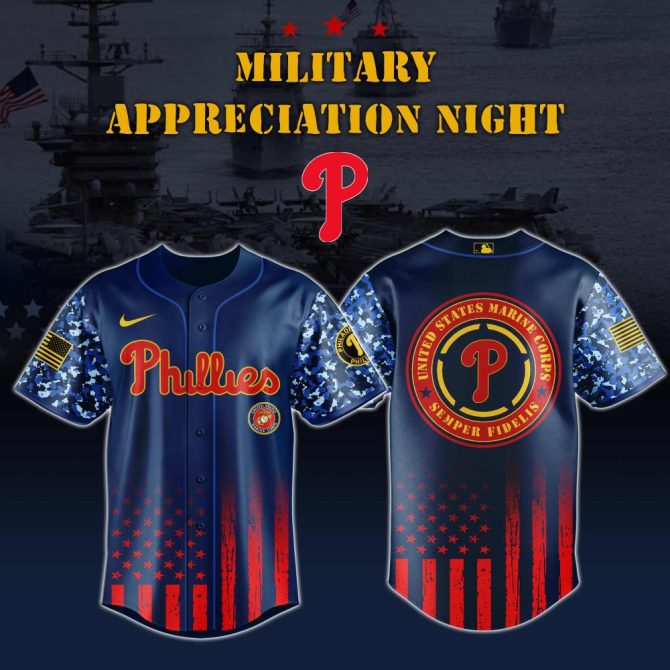 Honor The Game: Military Appreciation Night Phillies Jersey - Limited Edition
