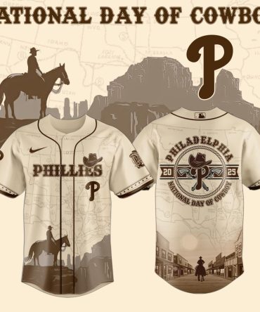 Limited Edition Cowboy Day Phillies Jersey - Celebrate Western Heritage In Style!