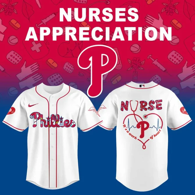 Celebrate Nurses: Phillies Baseball Jersey – Limited Edition Appreciation Gift