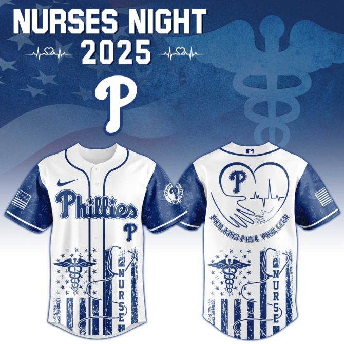 Celebrate Nurses Night 2025 With Special Edition Phillies Jersey - Unique Gift For Healthcare Heroes!