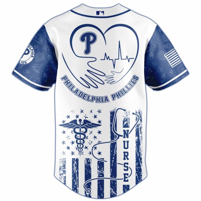 Celebrate Nurses Night 2025 With Special Edition Phillies Jersey - Unique Gift For Healthcare Heroes! - Image 3