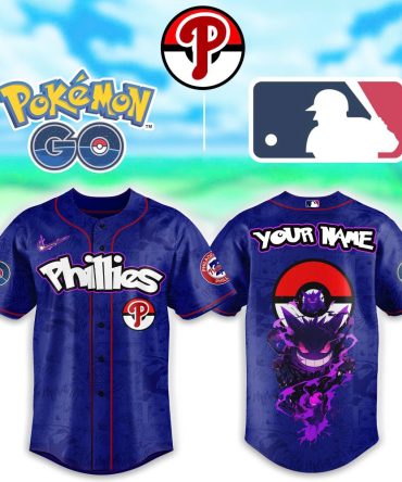 Custom Pokémon Go Phillies Baseball Jersey – Personalized Name & Design