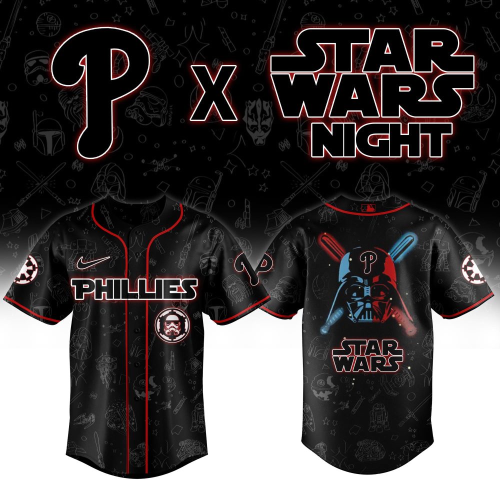 Limited Edition Phillies X Star Wars Night Jersey - Ultimate Fan Gear - Image 2