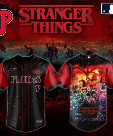 Limited Edition Phillies Stranger Things Baseball Jersey - Fan Collectible Apparel