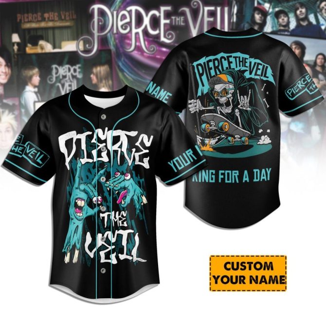 Customizable Pierce The Veil Baseball Jersey - Unique Band Merch For Fans