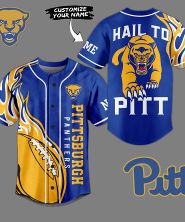 Customizable Pittsburgh Panthers Jersey - Hail To Pitt! Perfect Gift For Fans