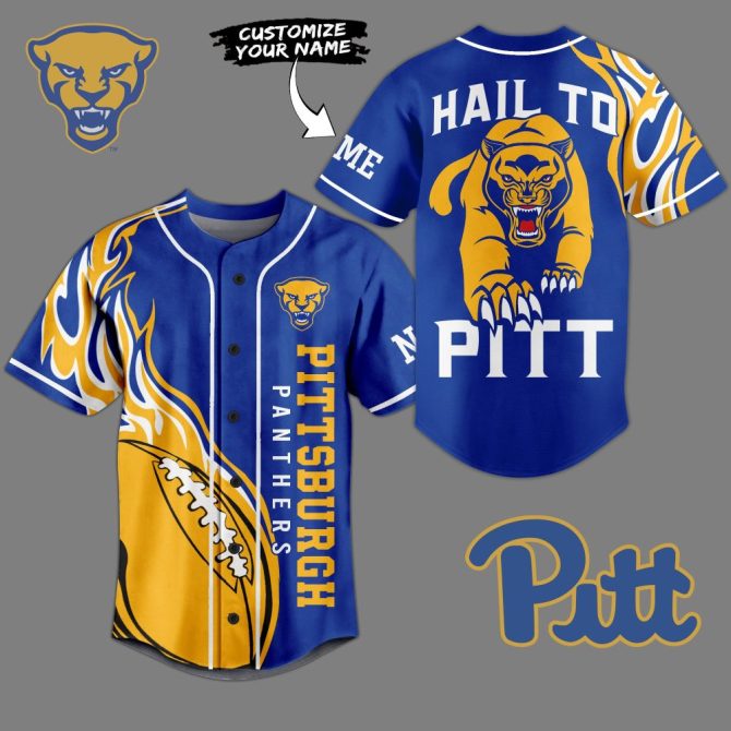 Customizable Pittsburgh Panthers Jersey - Hail To Pitt! Perfect Gift For Fans