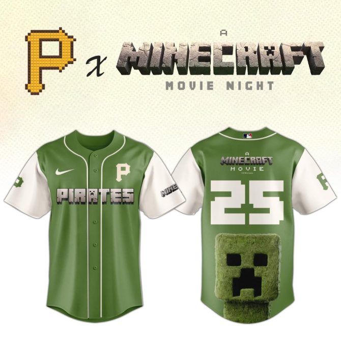 Minecraft X Pirates Limited Edition Jersey – Perfect For Fans & Collectors!