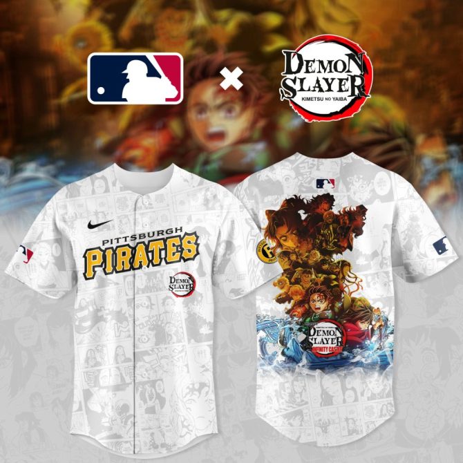 Exclusive Pittsburgh Pirates X Demon Slayer Jersey – Limited Edition Anime Crossover!