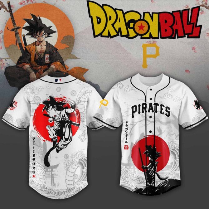 Dragon Ball X Pirates Jersey - Limited Edition Anime Baseball Shirt For Fans