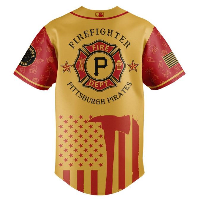 Limited Edition Firefighter Appreciation Night Jersey - Pittsburgh Pirates Special - Image 3