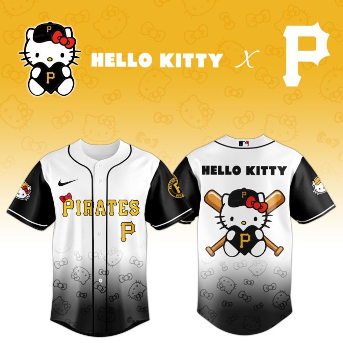 Hello Kitty X Pirates Baseball Jersey – Cute & Sporty Fan Gear!