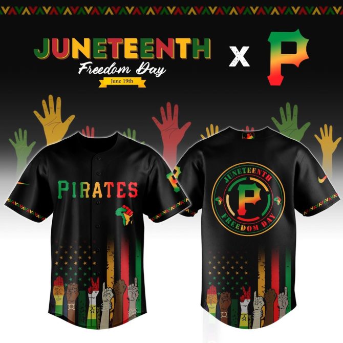 Celebrate Juneteenth In Style: Limited Edition Pirates Jersey - Bold Design, Perfect Fit!