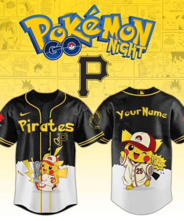 Custom Pokémon Night Pirates Jersey With Pikachu Design - Personalized Sportswear