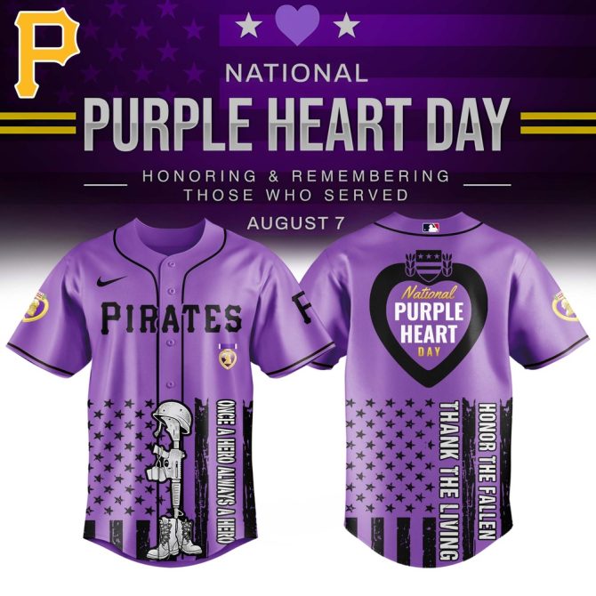 Honor Veterans: Purple Heart Day Baseball Jersey - Limited Edition Tribute Apparel