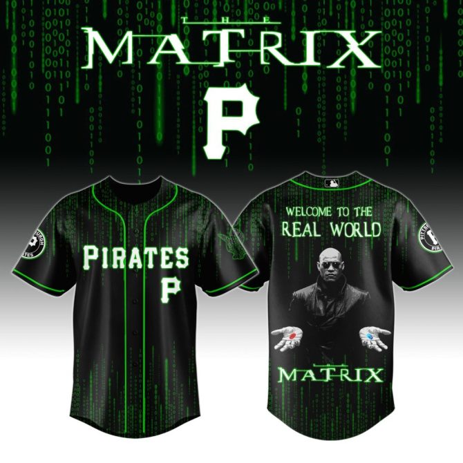 Matrix-Inspired Pirates Jersey - Futuristic Style, Bold Design, Perfect Gift!