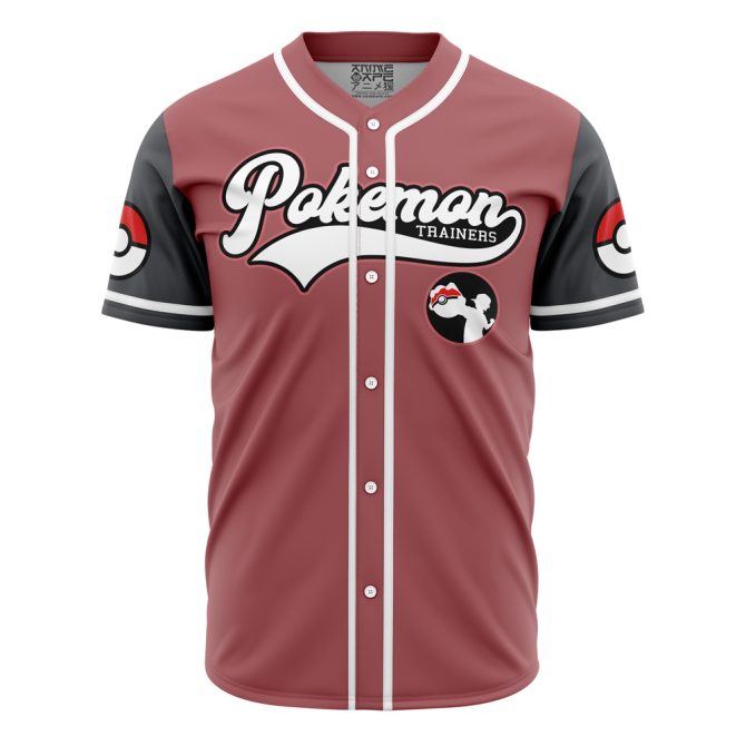 Stylish Pokémon Trainers Baseball Jersey - Unisex , Iconic Pokéball Design , Perfect Gift For Fans