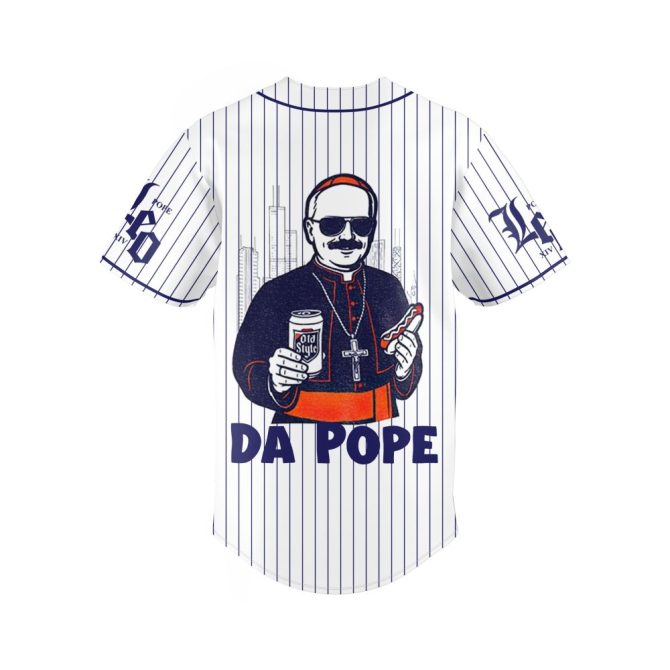 Da Pope Baseball Jersey - Fun Chicago Style Sports Fan Apparel - Image 3