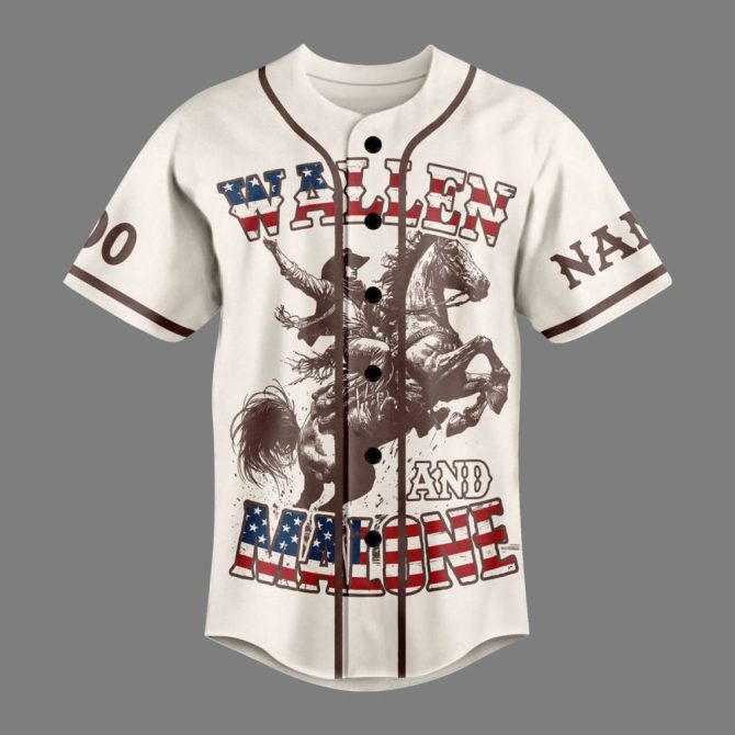 Custom Patriotic Baseball Jersey - Personalize Name & Number - Unique Teamwork Design - Image 2