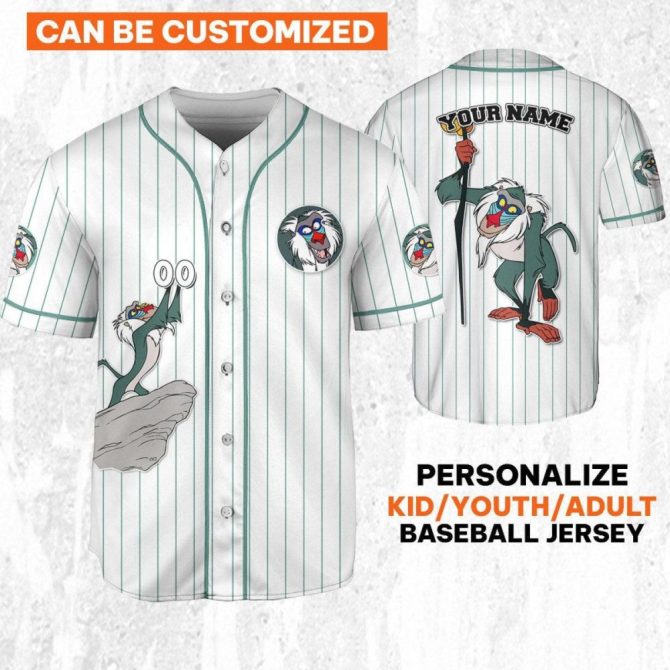 Customizable Baseball Jersey For Kids/Youth/Adults - Add Your Name & Design! - Image 2