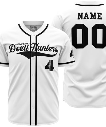 Custom Devil Hunters Baseball Jersey - Personalized Name & Number - Stylish Anime-Inspired Design