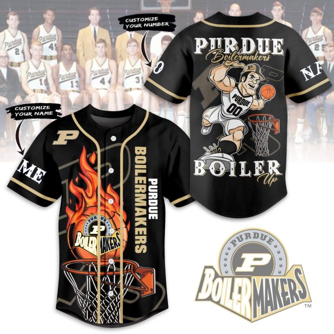 Customize Your Purdue Boilermakers Basketball Jersey - Add Name & Number - Perfect For Fans!
