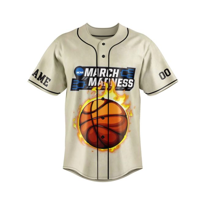 Customizable March Madness Basketball Jersey – Personalize Name & Number! - Image 3