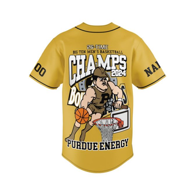 Custom 2024 Purdue Basketball Champs Jersey – Personalize Name & Number! - Image 6