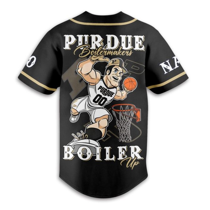 Customize Your Purdue Boilermakers Basketball Jersey - Add Name & Number - Perfect For Fans! - Image 3