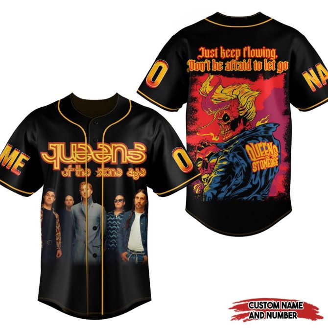 Customizable Rock Band Baseball Jersey – Unique Graphic Design & Personalization