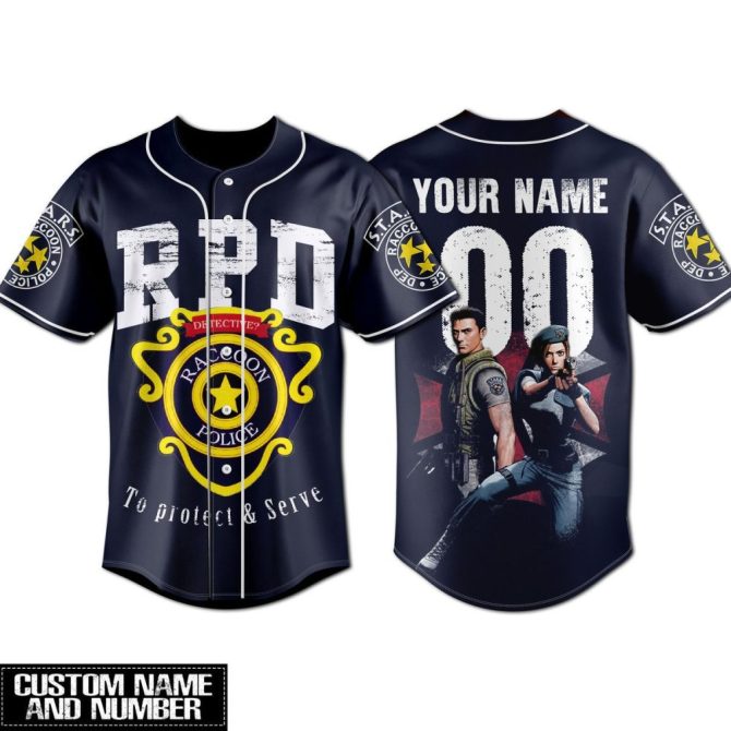 Custom Rpd Baseball Jersey - Personalize With Name & Number - Unique Gaming Fan Apparel