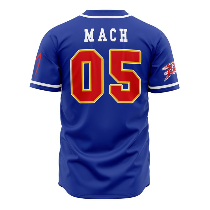 Racer Motors Blue Baseball Jersey - Stylish, Comfortable & Breathable Sportswear For Fans & Athletes - Image 2